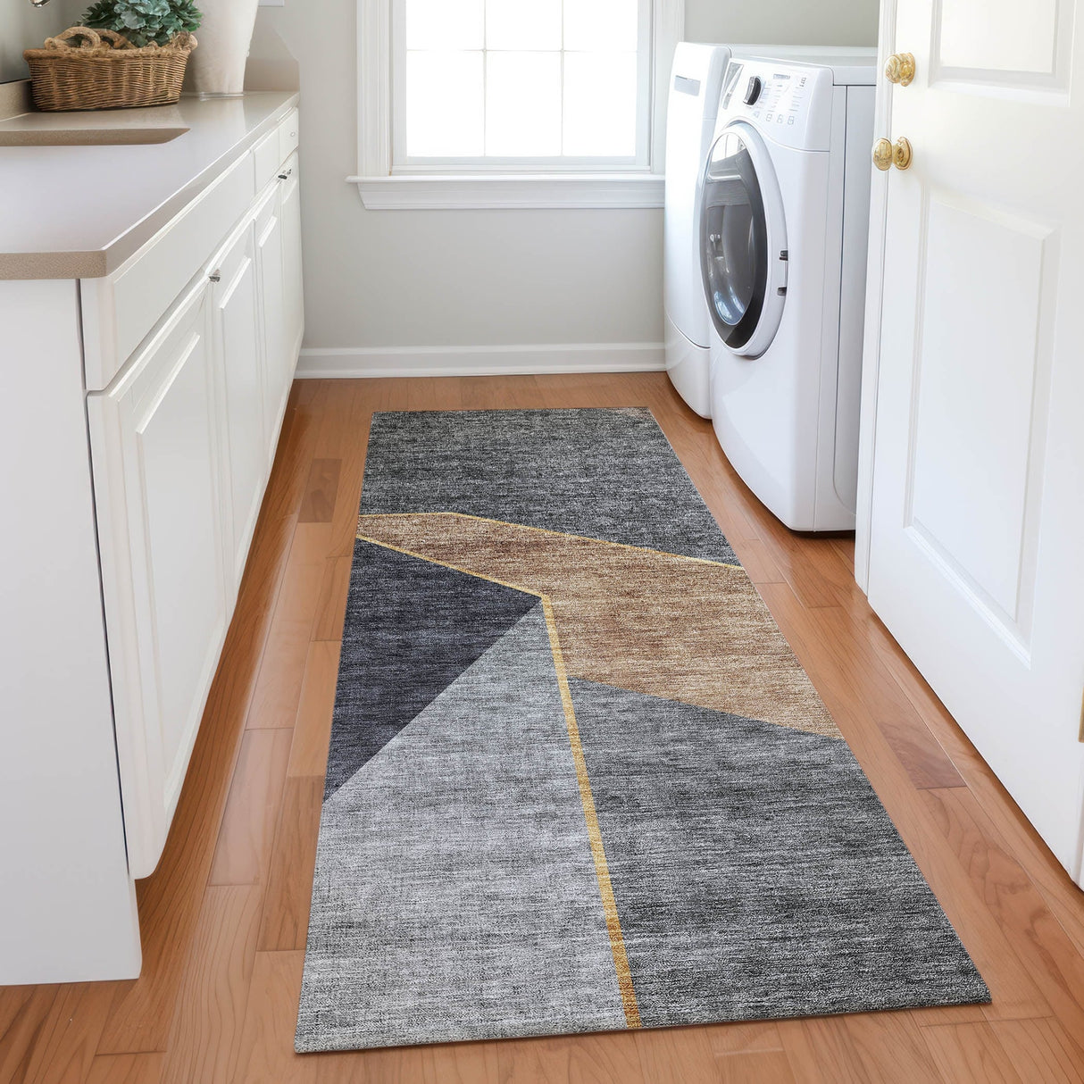 Machine Washable Indoor/ Outdoor Chantille Geo Modern Rug