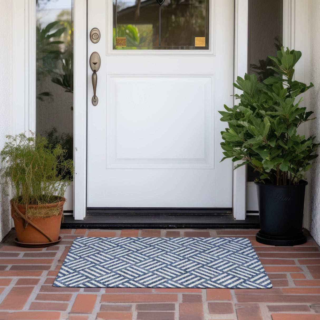 Machine Washable Indoor/ Outdoor Chantille Geo Modern Rug