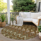 Machine Washable Indoor/ Outdoor Chantille Geometric Boho Rug