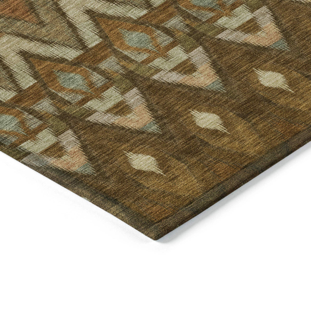 Machine Washable Indoor/ Outdoor Chantille Geometric Boho Rug