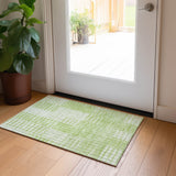 Machine Washable Indoor/ Outdoor Chantille Geometric Contemporary Rug