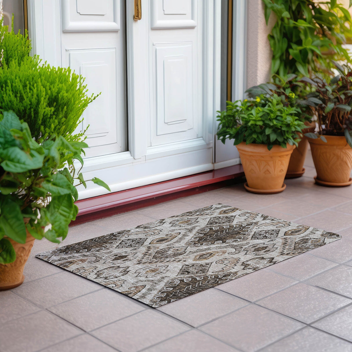 Machine Washable Indoor/ Outdoor Chantille Global Boho Rug