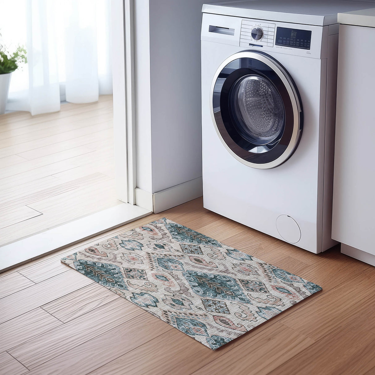Machine Washable Indoor/ Outdoor Chantille Global Boho Rug