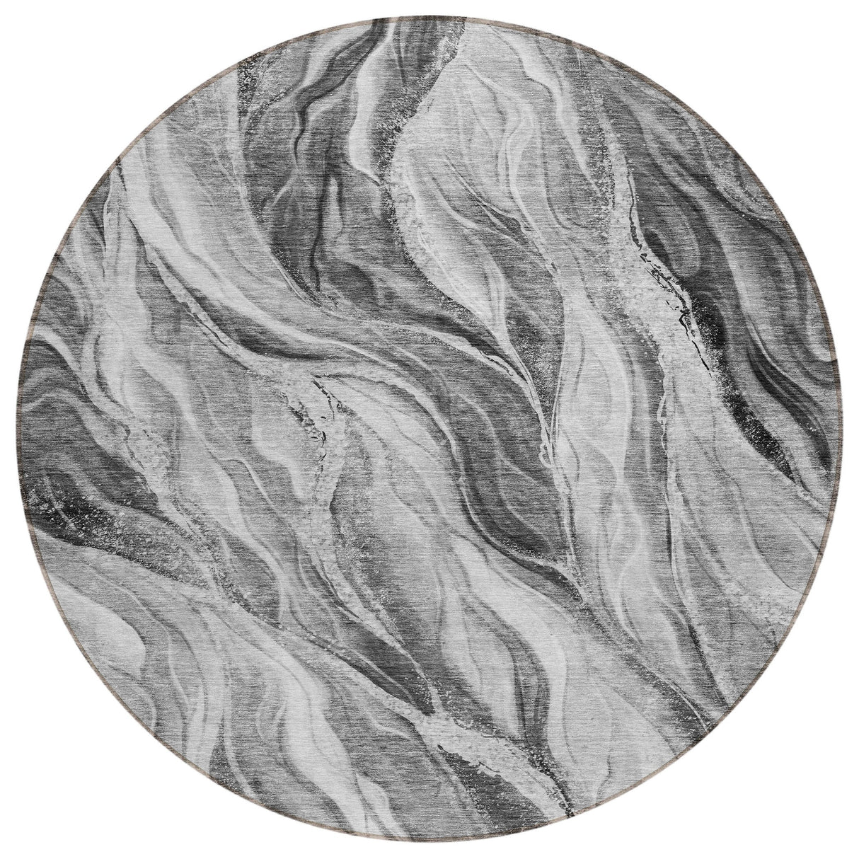 Machine Washable Indoor/ Outdoor Chantille Moden Waves Rug