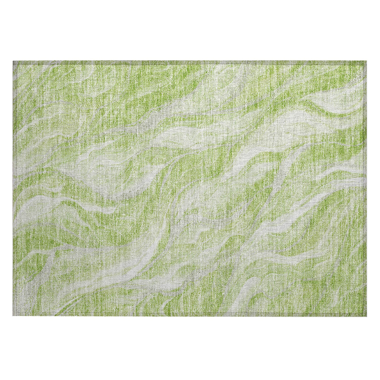 Machine Washable Indoor/ Outdoor Chantille Moden Waves Rug