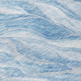 Machine Washable Indoor/ Outdoor Chantille Moden Waves Rug