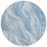 Machine Washable Indoor/ Outdoor Chantille Moden Waves Rug