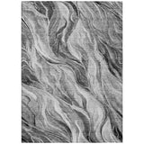 Machine Washable Indoor/ Outdoor Chantille Moden Waves Rug