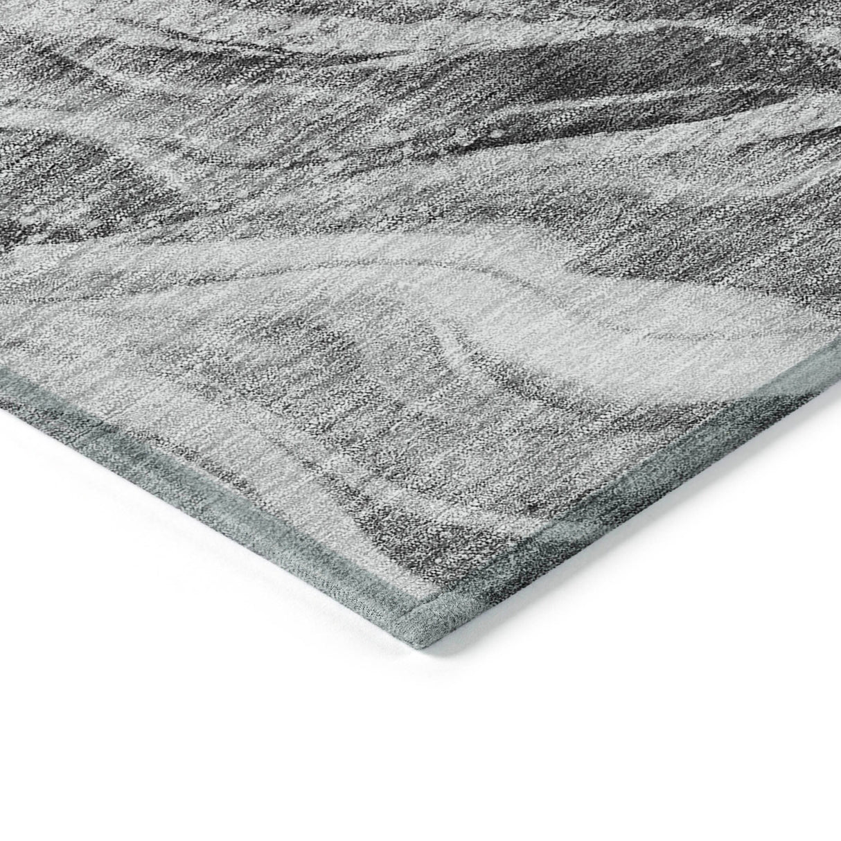 Machine Washable Indoor/ Outdoor Chantille Moden Waves Rug