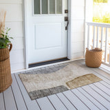 Machine Washable Indoor/ Outdoor Chantille Modern Abstract Rug