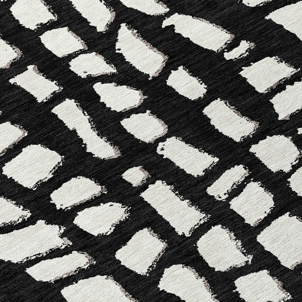Machine Washable Indoor/ Outdoor Chantille Modern Abstract Rug