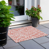 Machine Washable Indoor/ Outdoor Chantille Modern Abstract Rug