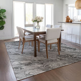 Machine Washable Indoor/ Outdoor Chantille Modern Abstract Rug