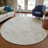 Machine Washable Indoor/ Outdoor Chantille Modern Abstract Rug
