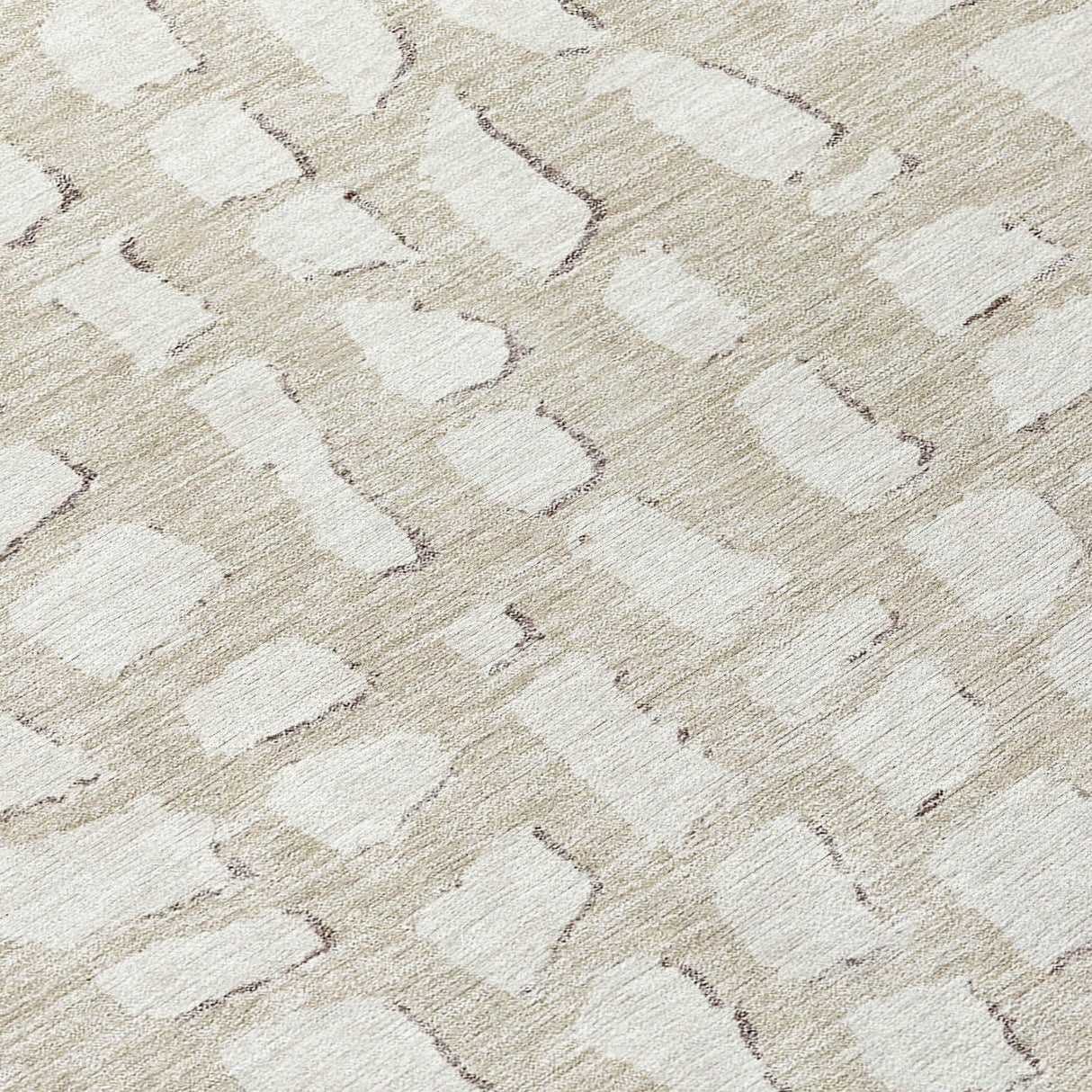 Machine Washable Indoor/ Outdoor Chantille Modern Abstract Rug