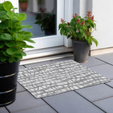 Machine Washable Indoor/ Outdoor Chantille Modern Abstract Rug