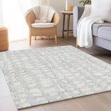 Machine Washable Indoor/ Outdoor Chantille Modern Abstract Rug