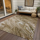 Machine Washable Indoor/ Outdoor Chantille Modern Abstract Rug