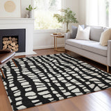 Machine Washable Indoor/ Outdoor Chantille Modern Abstract Rug