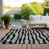 Machine Washable Indoor/ Outdoor Chantille Modern Abstract Rug