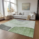 Machine Washable Indoor/ Outdoor Chantille Modern Abstract Rug