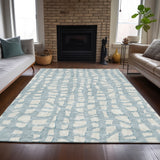 Machine Washable Indoor/ Outdoor Chantille Modern Abstract Rug