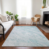Machine Washable Indoor/ Outdoor Chantille Modern Abstract Rug