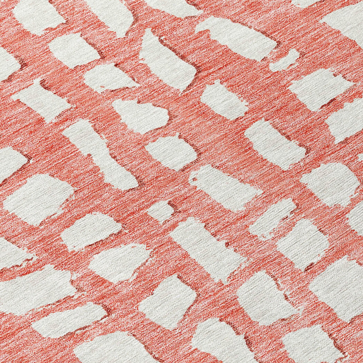Machine Washable Indoor/ Outdoor Chantille Modern Abstract Rug