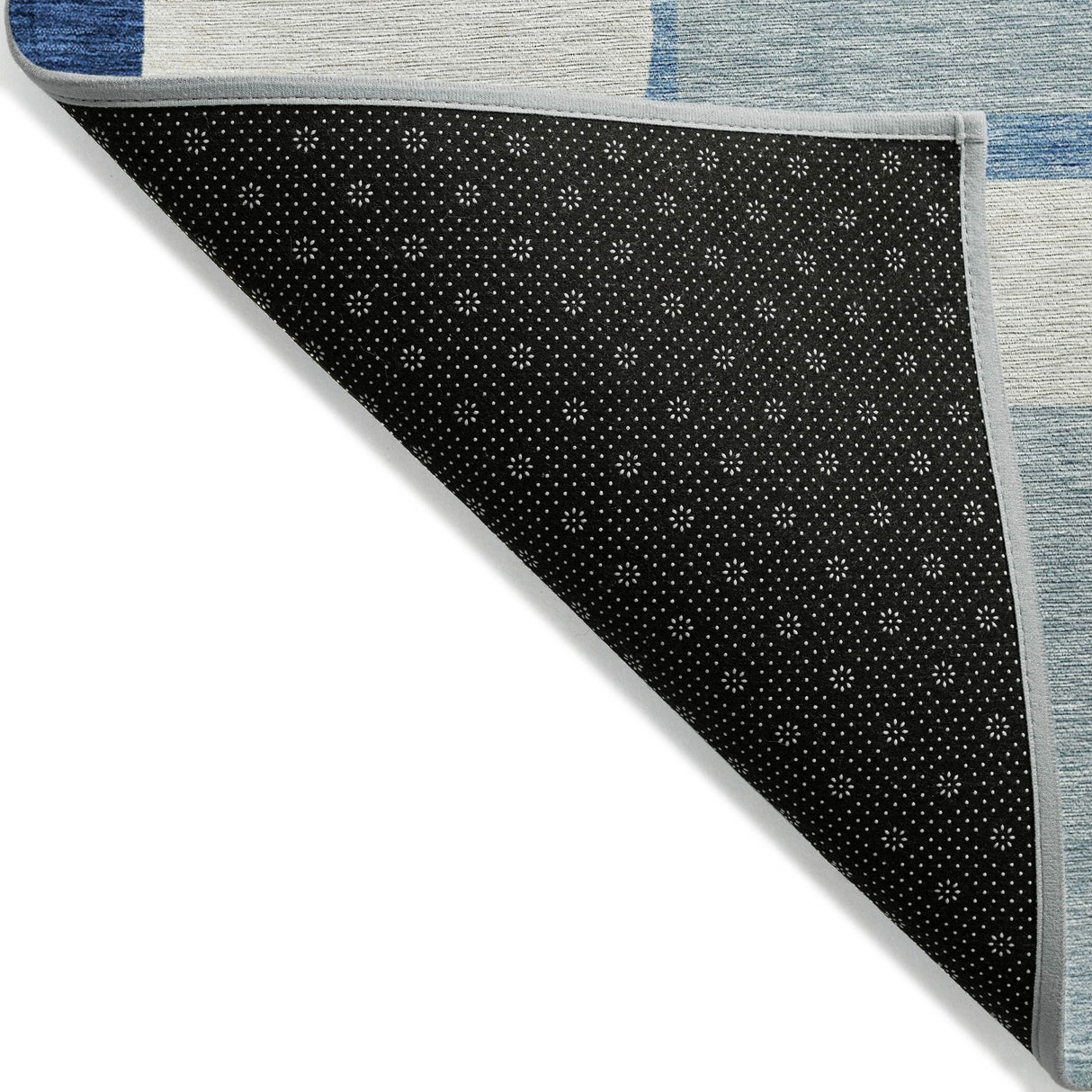 Machine Washable Indoor/ Outdoor Chantille Modern Blocks Rug
