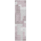 Machine Washable Indoor/ Outdoor Chantille Modern Blocks Rug