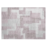 Machine Washable Indoor/ Outdoor Chantille Modern Blocks Rug