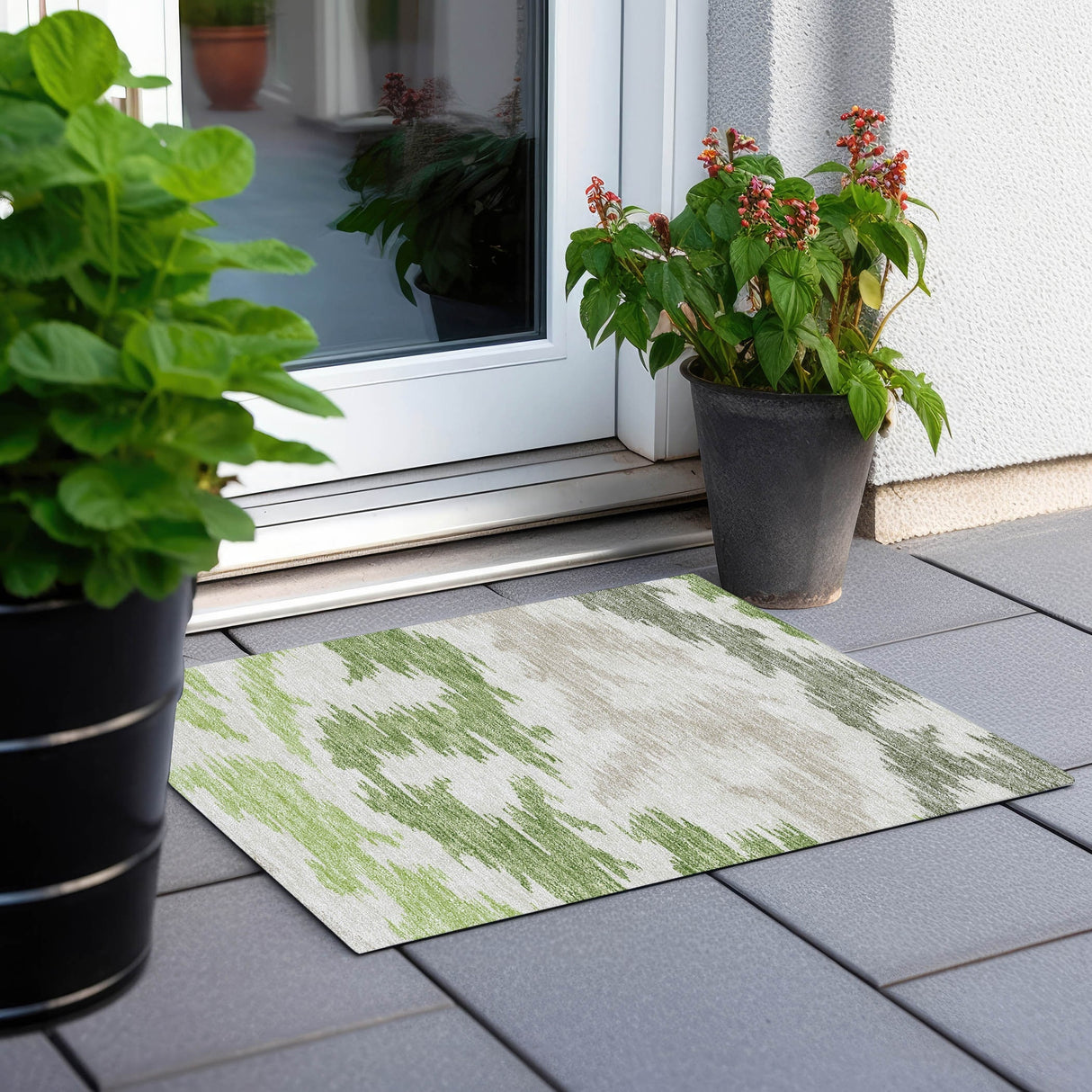 Machine Washable Indoor/ Outdoor Chantille Modern Boho Rug