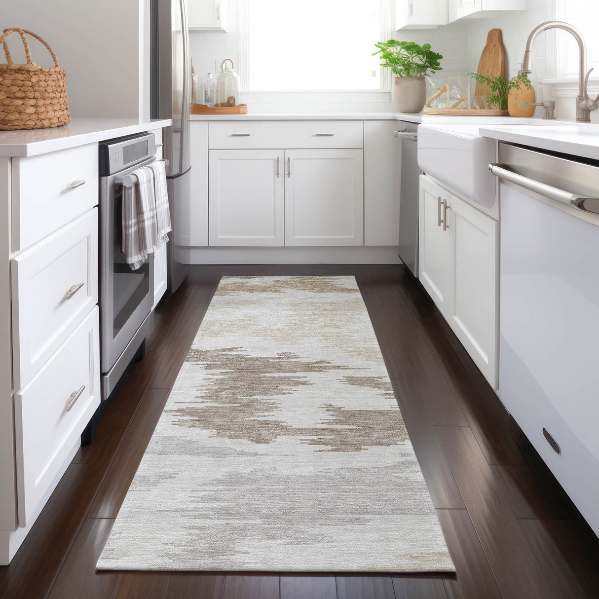 Machine Washable Indoor/ Outdoor Chantille Modern Boho Rug