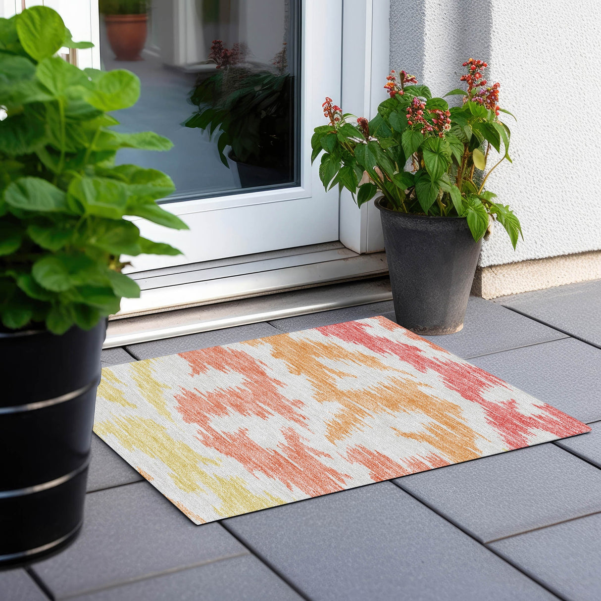Machine Washable Indoor/ Outdoor Chantille Modern Boho Rug
