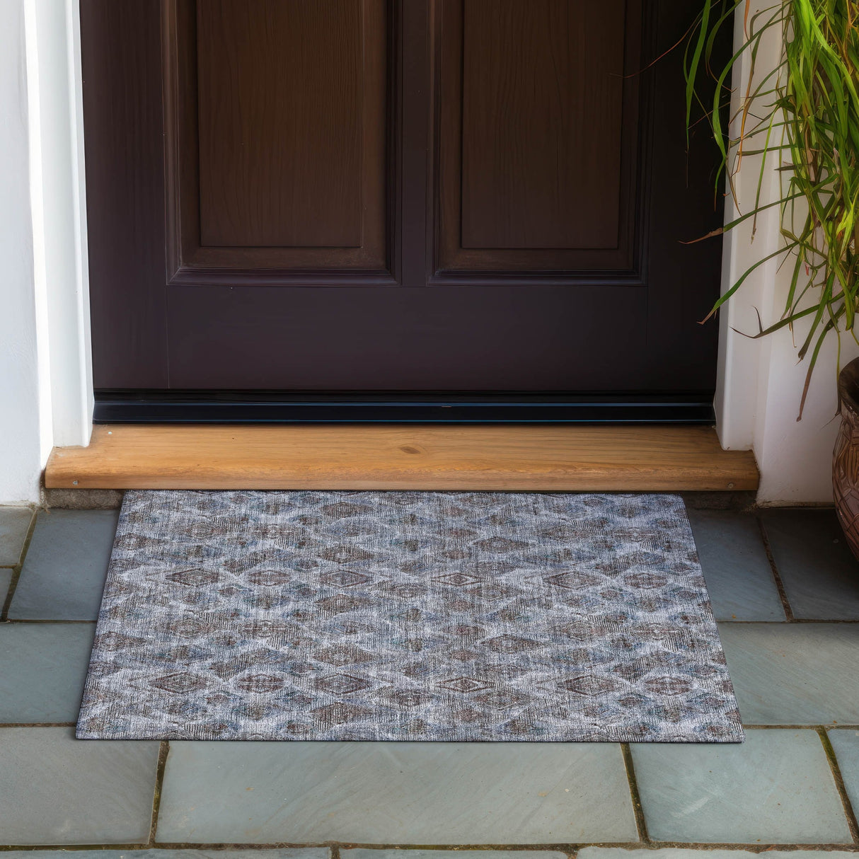 Machine Washable Indoor/ Outdoor Chantille Modern Boho Rug