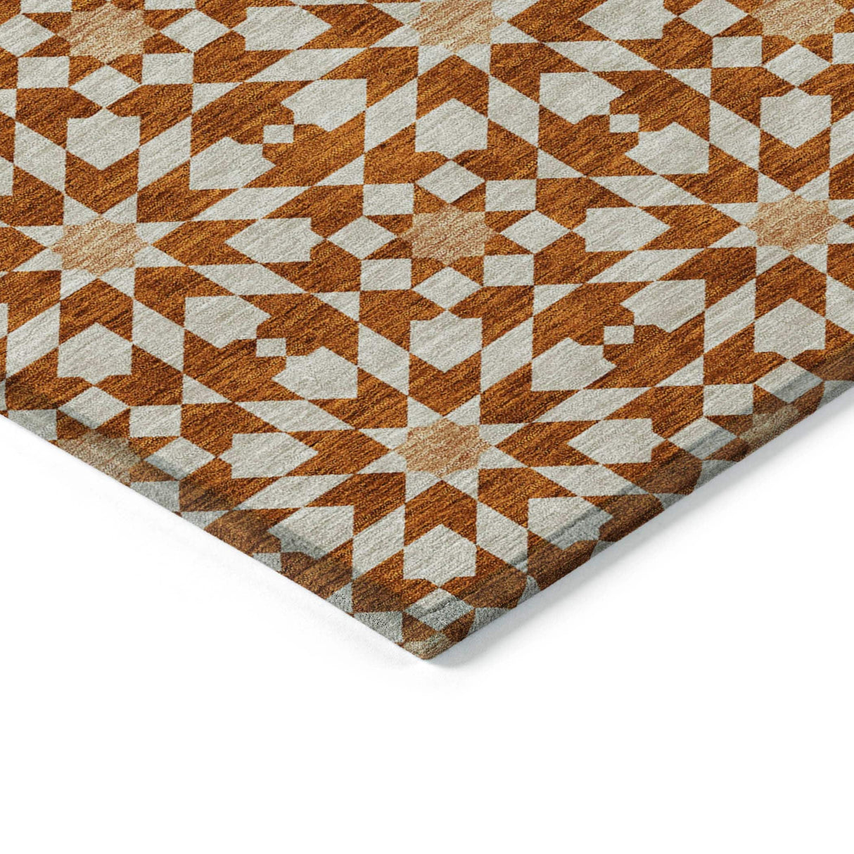 Machine Washable Indoor/ Outdoor Chantille Modern Boho Rug