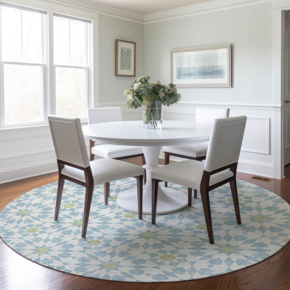 Machine Washable Indoor/ Outdoor Chantille Modern Boho Rug