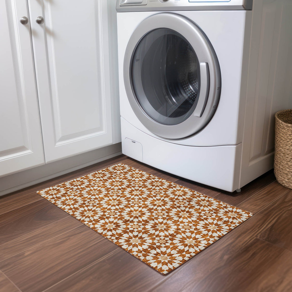 Machine Washable Indoor/ Outdoor Chantille Modern Boho Rug