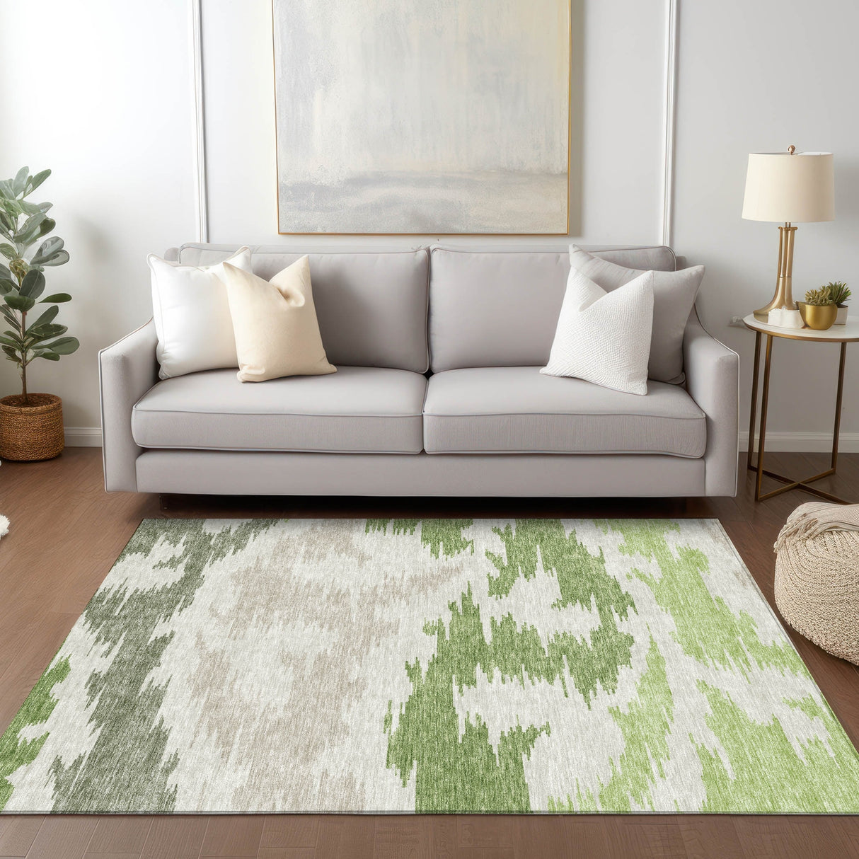 Machine Washable Indoor/ Outdoor Chantille Modern Boho Rug