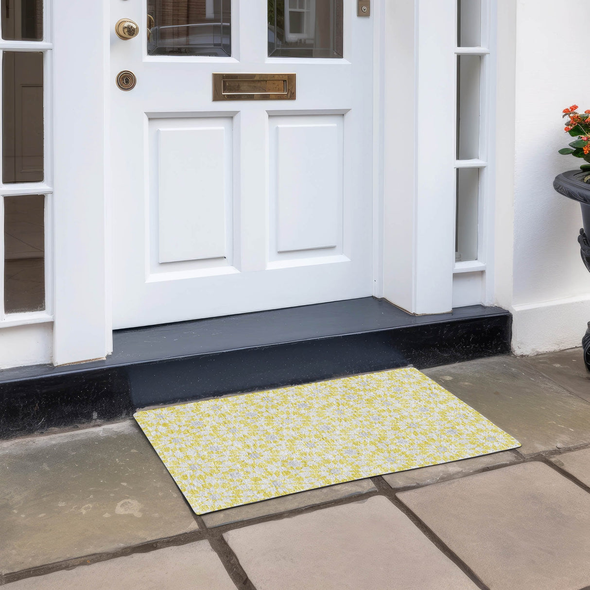 Machine Washable Indoor/ Outdoor Chantille Modern Boho Rug