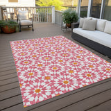 Machine Washable Indoor/ Outdoor Chantille Modern Boho Rug