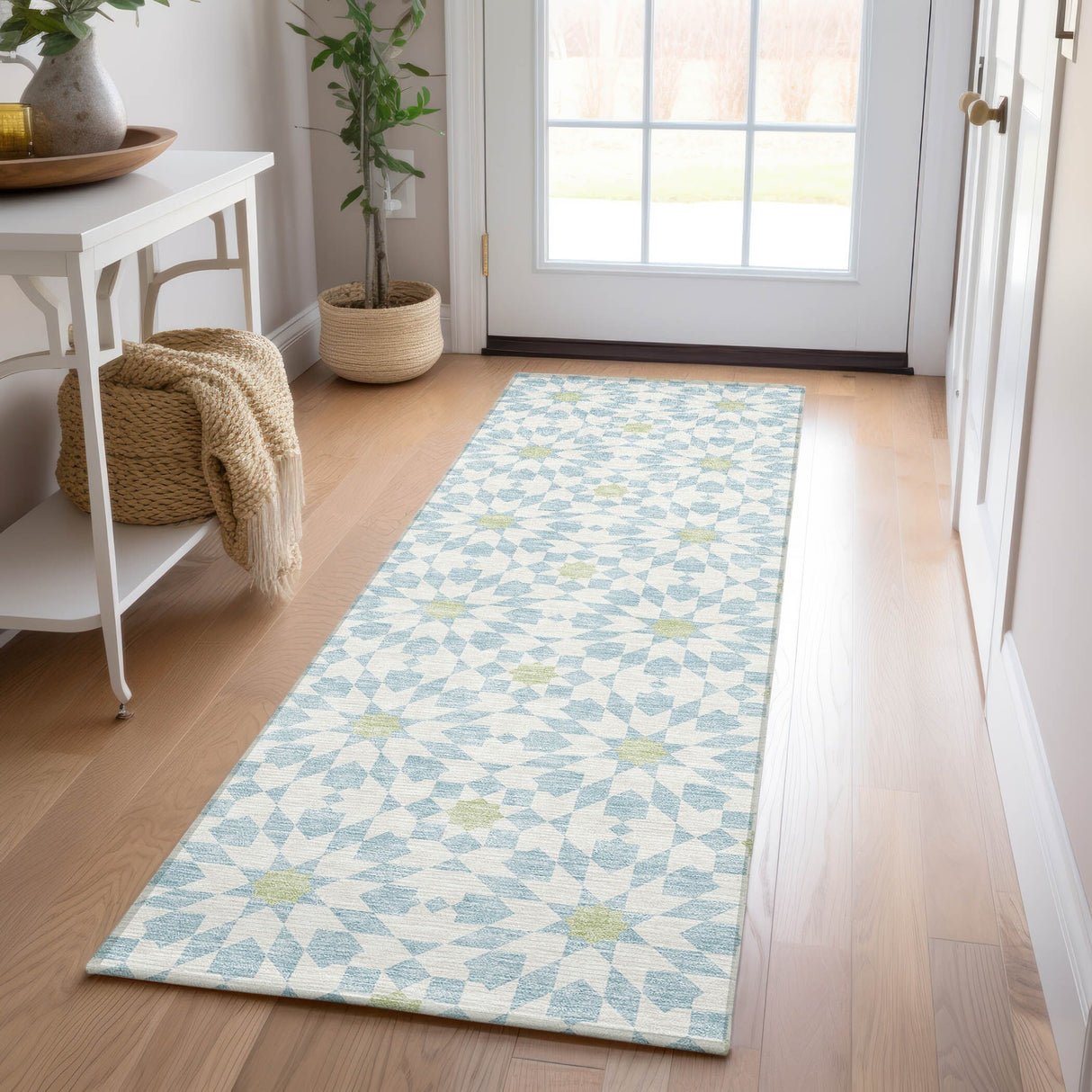 Machine Washable Indoor/ Outdoor Chantille Modern Boho Rug