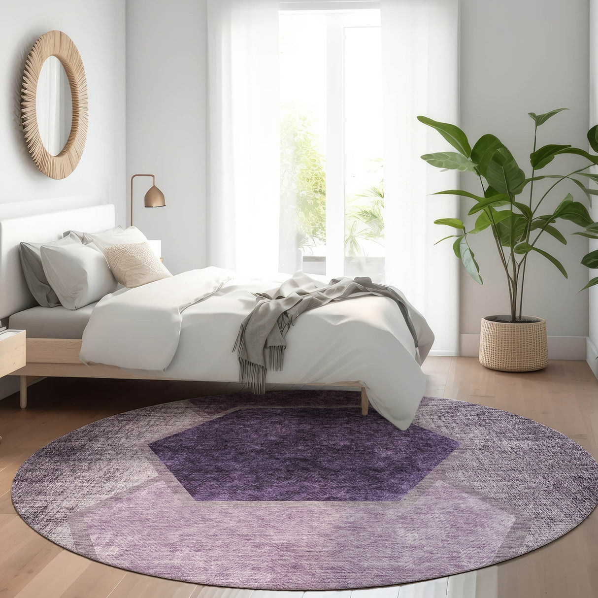 Machine Washable Indoor/ Outdoor Chantille Modern Boho Rug