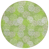 Machine Washable Indoor/ Outdoor Chantille Modern Bubbles Rug