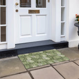 Machine Washable Indoor/ Outdoor Chantille Modern Bubbles Rug