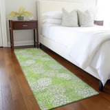 Machine Washable Indoor/ Outdoor Chantille Modern Bubbles Rug