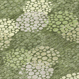 Machine Washable Indoor/ Outdoor Chantille Modern Bubbles Rug