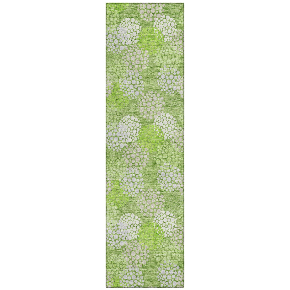 Machine Washable Indoor/ Outdoor Chantille Modern Bubbles Rug