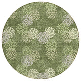Machine Washable Indoor/ Outdoor Chantille Modern Bubbles Rug