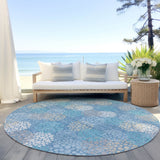 Machine Washable Indoor/ Outdoor Chantille Modern Bubbles Rug